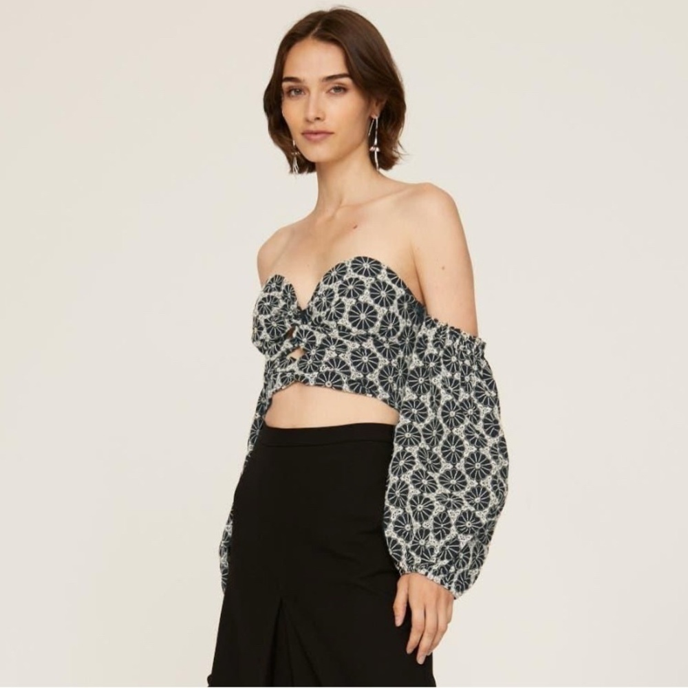 Bardot Broderie Off-Shoulder Top – Size Medium – Sexy & Stylish!